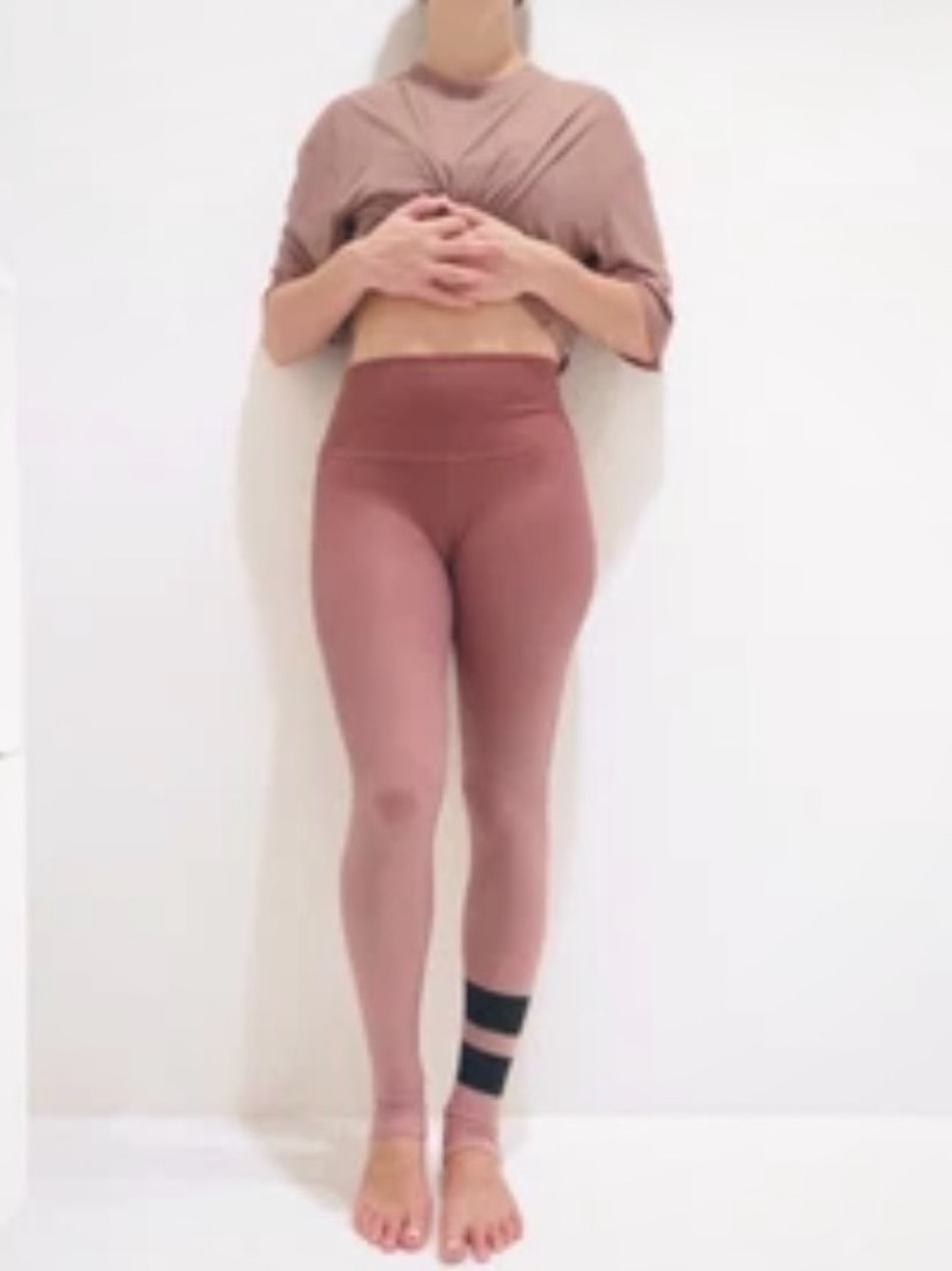 ALO Yoga High-Waist Airbrush Legging — Dusty Rose